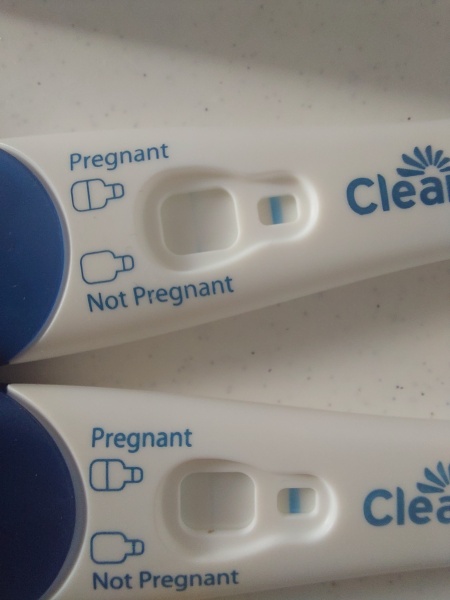 Evaporation lines or positive test