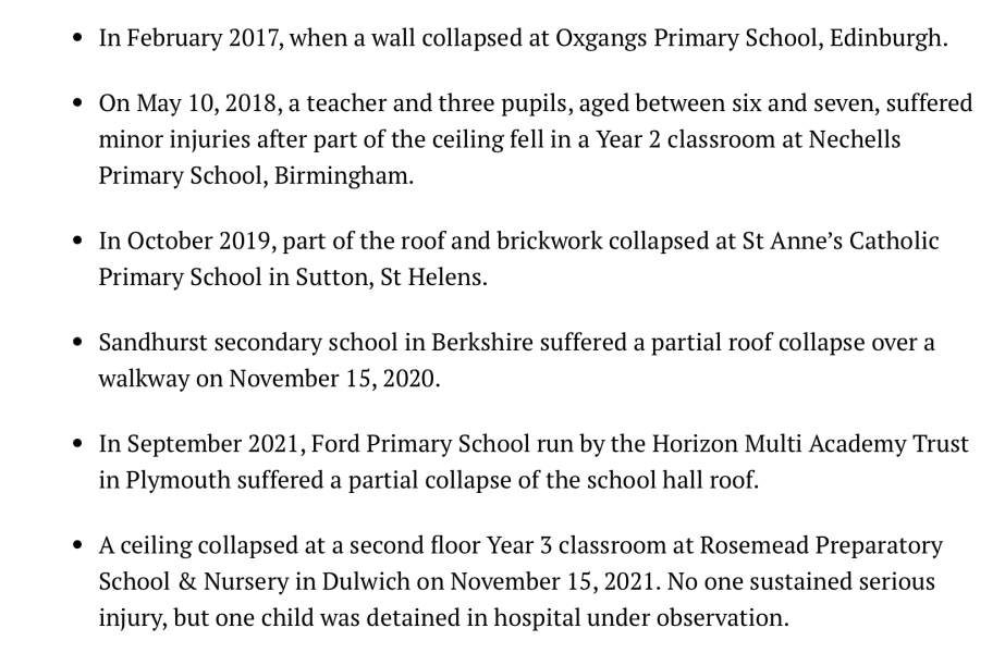 Concrete in schools