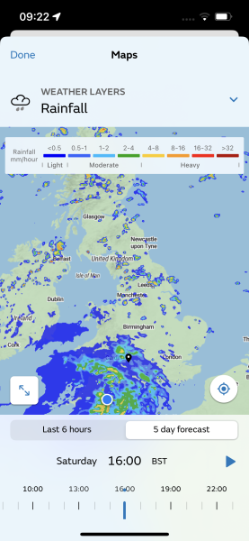 To ask if anyone knows ANYWHERE that will be dry this weekend in UK?