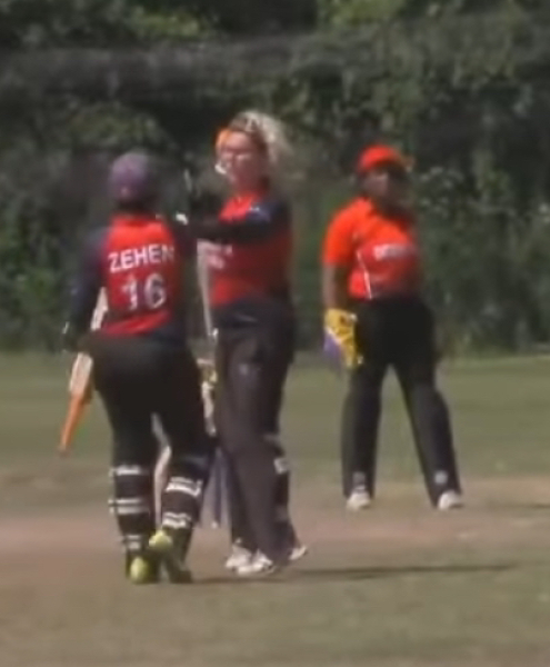 Transgender Canadian international cricketer