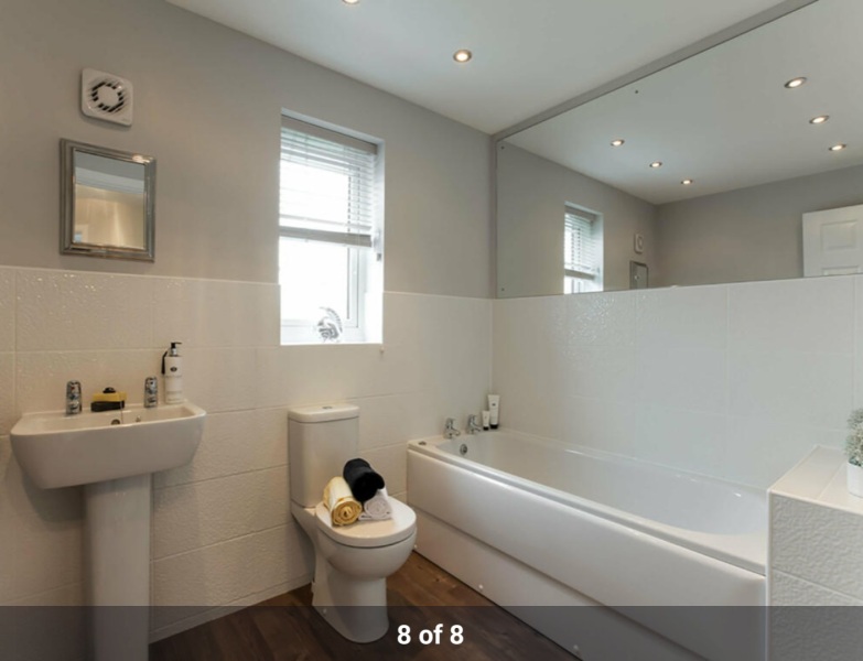 Bathroom - partially covering a window void for a shower - pictures?