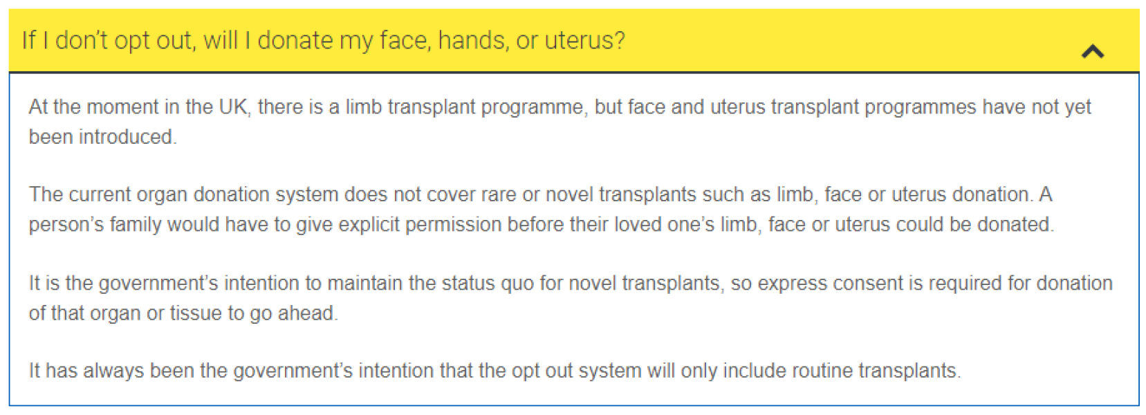 I’ve withdrawn from organ donation register