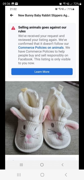 Faced with being banned selling on Marketplace for absolutely no reason