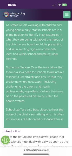 To think this guidance on the safeguarding network is awful ?