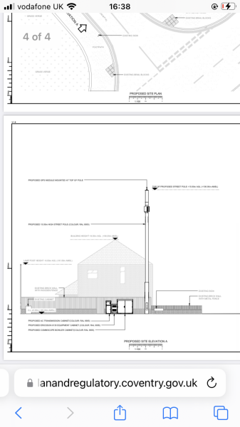 5G mast directly outside house