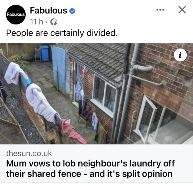 To ask the neighbours to stop doing this?