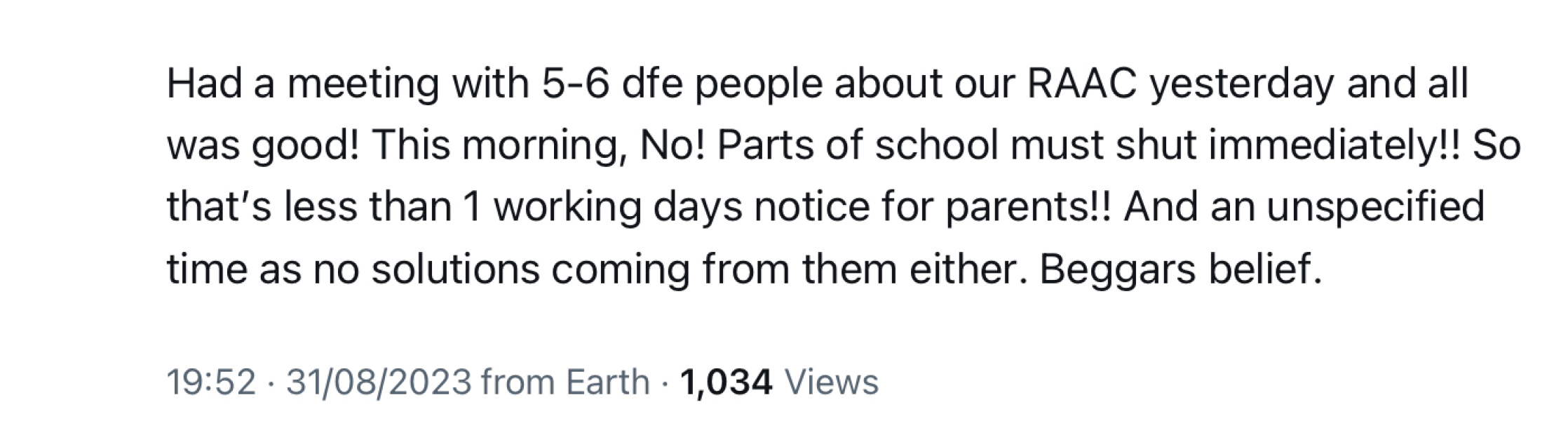 Concrete in schools