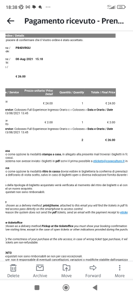 Rome with a 1 year old - Colosseum tickets