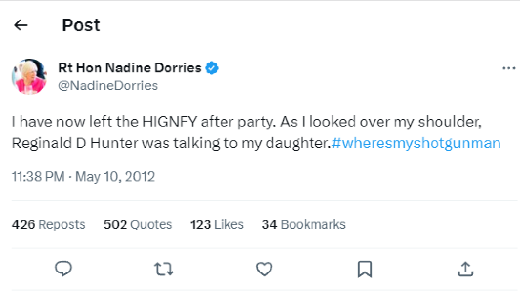 Nadine Dorries finally resigns