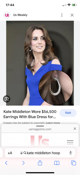 Gold hoop earrings - tacky or classy