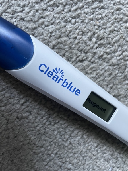 Faint line on test.