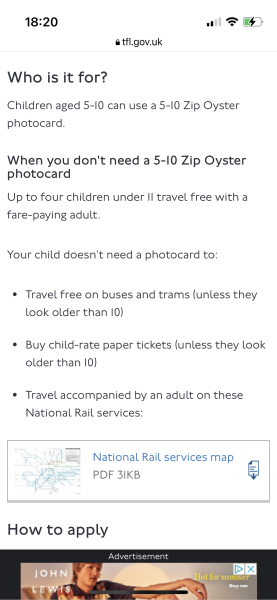 The Tube with kids - paying?