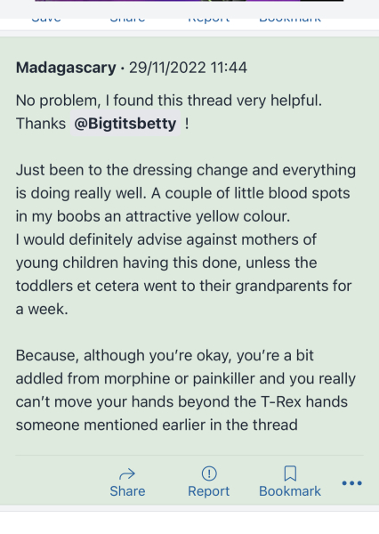 I had a breast reduction AMA