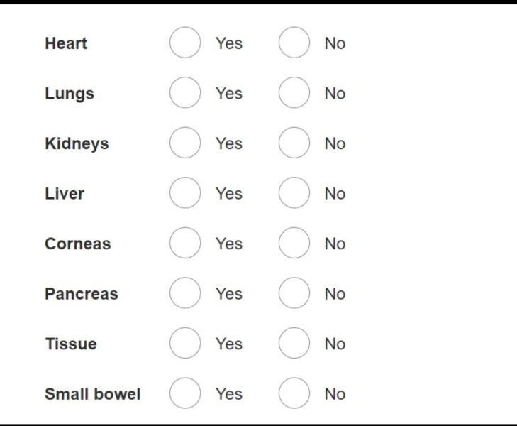 I’ve withdrawn from organ donation register