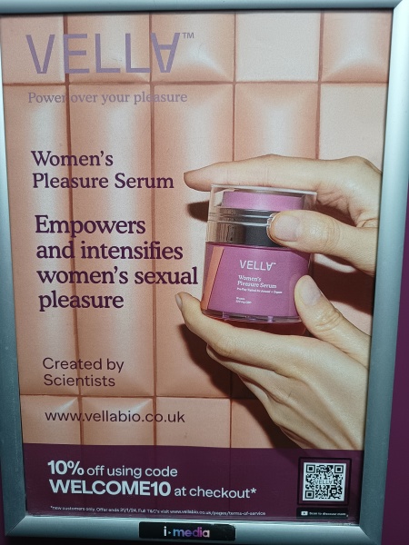 Ads for 'ladies pleasure' items in service stations