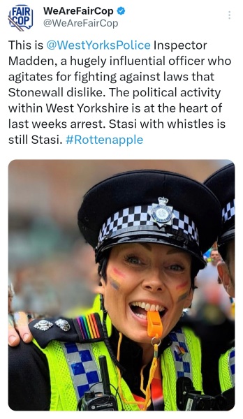 Yet more police idiocy.