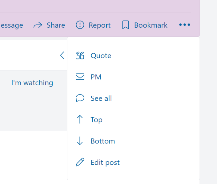 Breaking news! I just found the Edit Post option