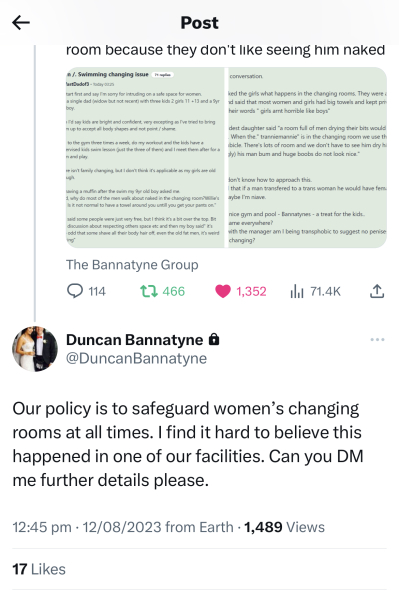 Gym /. Swimming changing issue