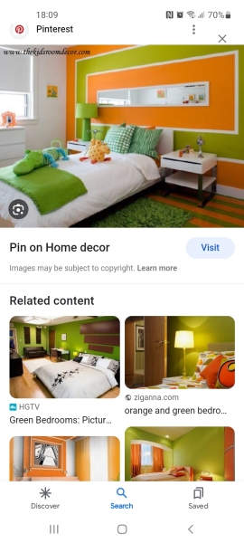 How do I style this awful green colour DS has picked for his room?