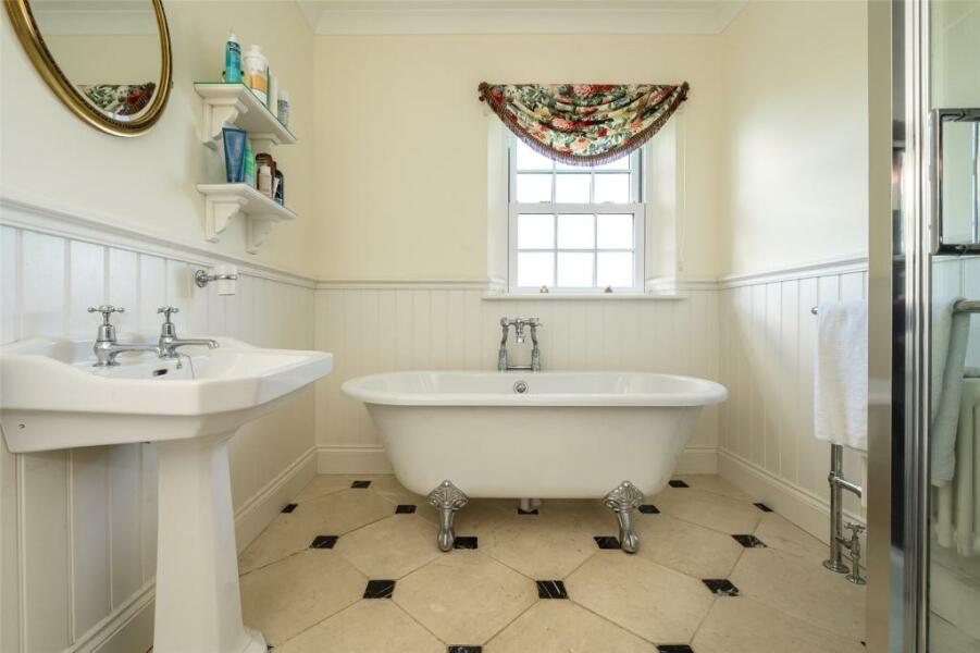 What kind of Bathroom in 1950's house?