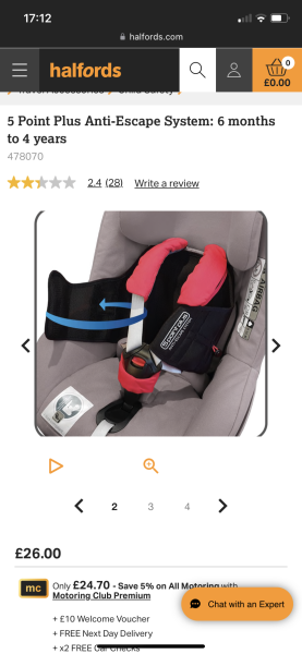 Letter herself out of her car seat, Help!