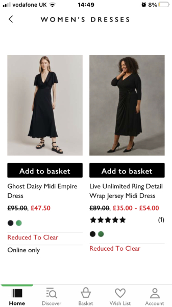 Black evening dress
