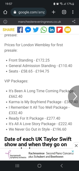 Taylor Swift tickets - how much?