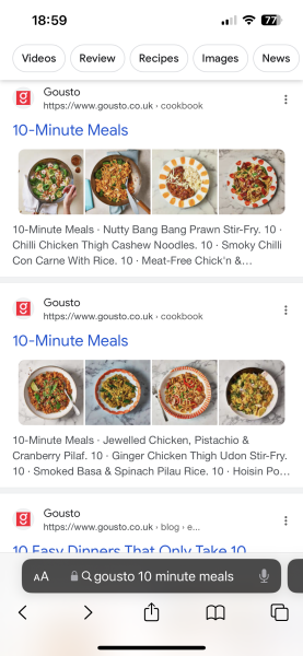 Can we have a quick dinner thread?