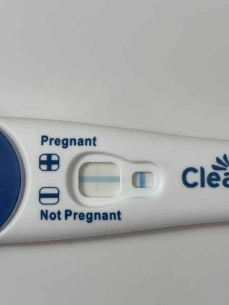 Faint positive Clear Blue