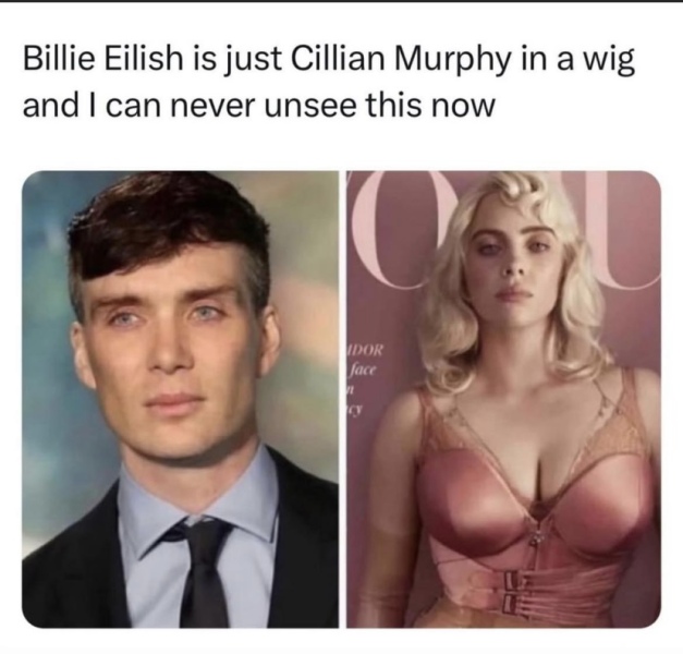Cillian Murphy’s eyes.  AIBU to be mesmerised.
