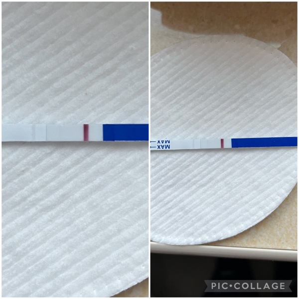 9dpo do you see a faint line?