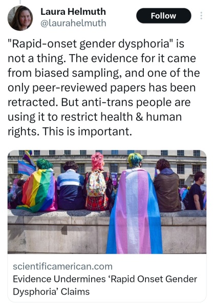 (Un)scientific American: "ROGD is not a thing"