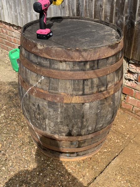 DH thinks I've ruined my whiskey barrel