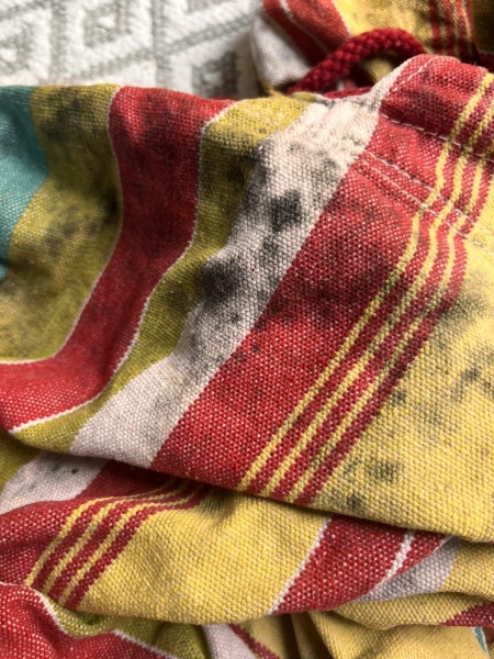 Photo-Removing Black Mould from Fabric