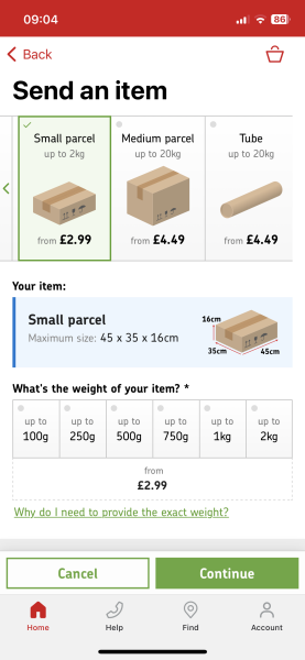 About printing labels at home, sending with Royal Mail
