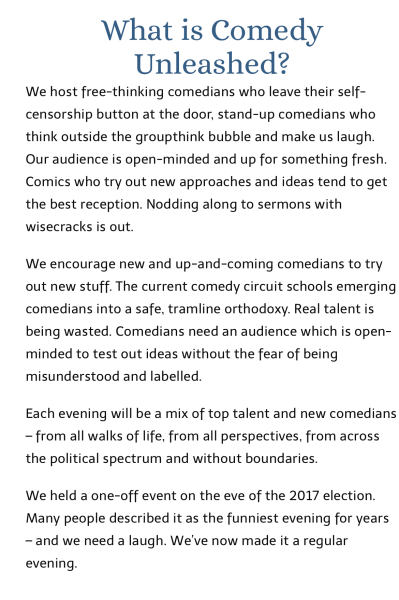 Comedy event cancelled at the Fringe because of Glinner?
