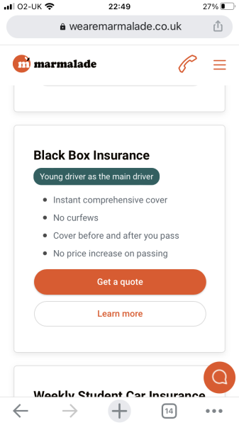 Insurance for learning to drive on own car