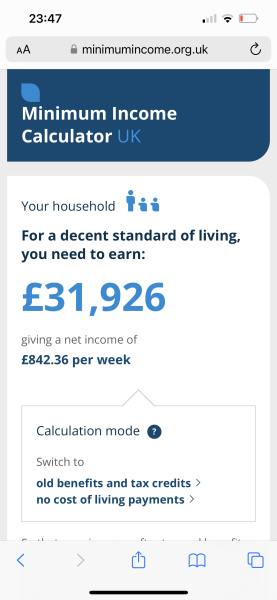 Joseph Rowntree/Loughborough Uni research on Minimum income standards