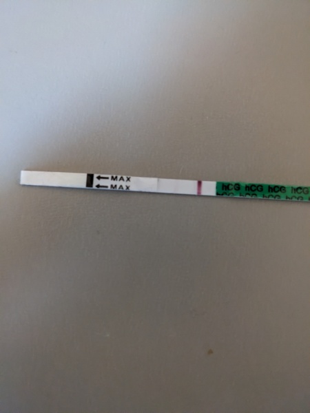 Very faint line?