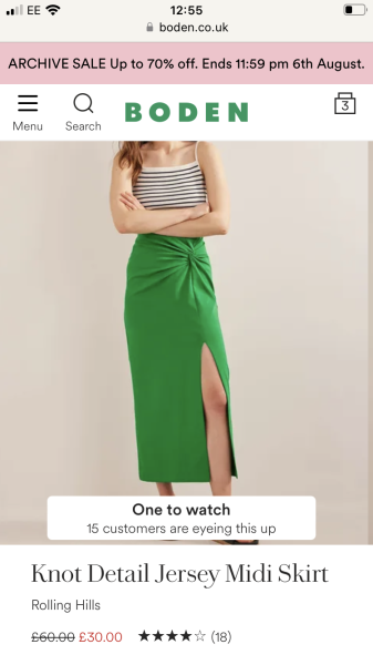Boden sale - there's literally nothing I'd wear
