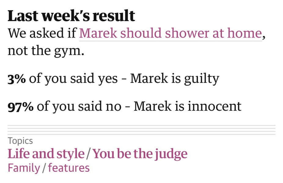 To think the girlfriend in this case must be a mumsnetter?