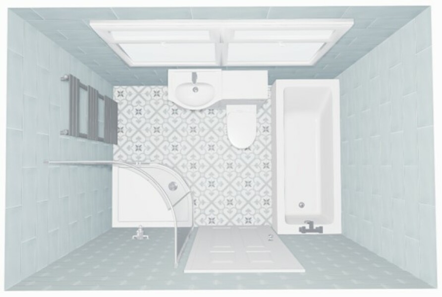 Bathroom - partially covering a window void for a shower - pictures?