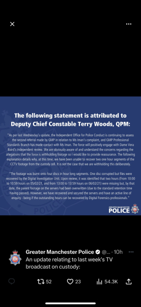 Woman stripped and left topless in a cell!