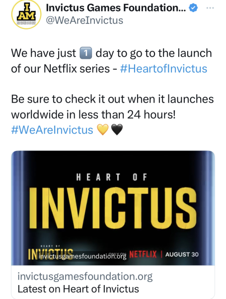 "Heart of Invictus" documentary series, streaming 30 August 2023