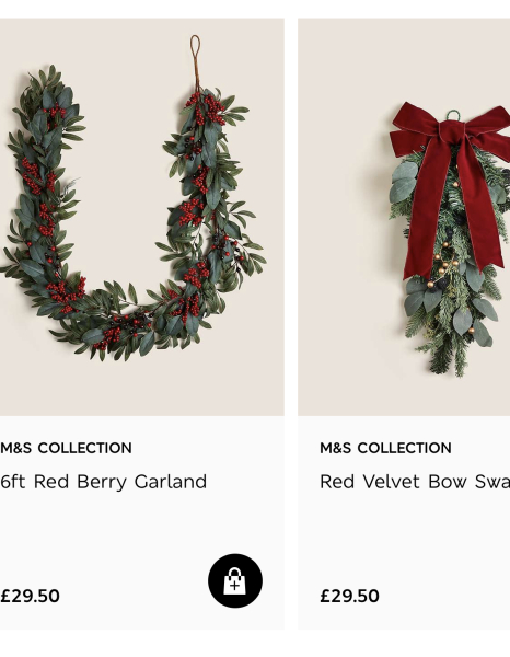 M&S Christmas Decs Online