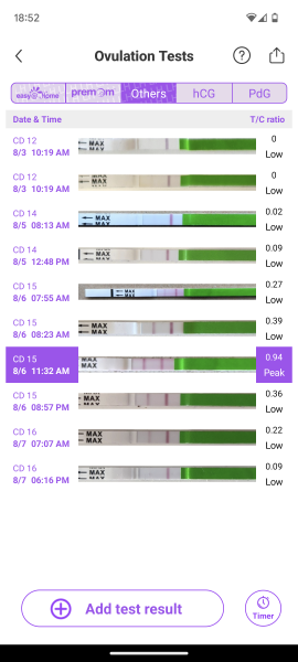 OPK Progression pics