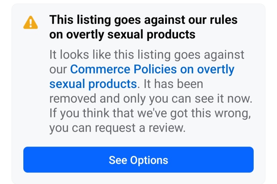 Faced with being banned selling on Marketplace for absolutely no reason