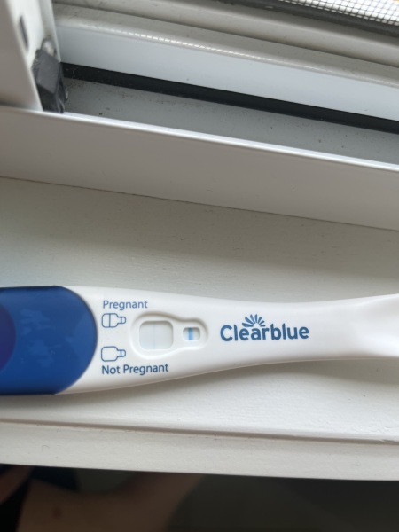 Clear blue test. Evap line or positive