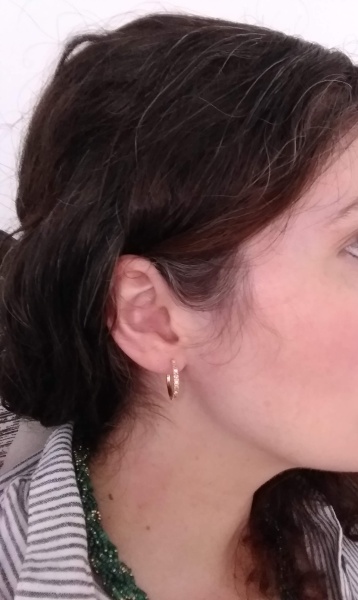 Gold hoop earrings - tacky or classy