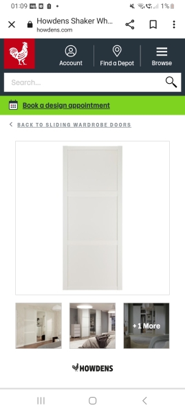 Sliding wardrobe doors for living space